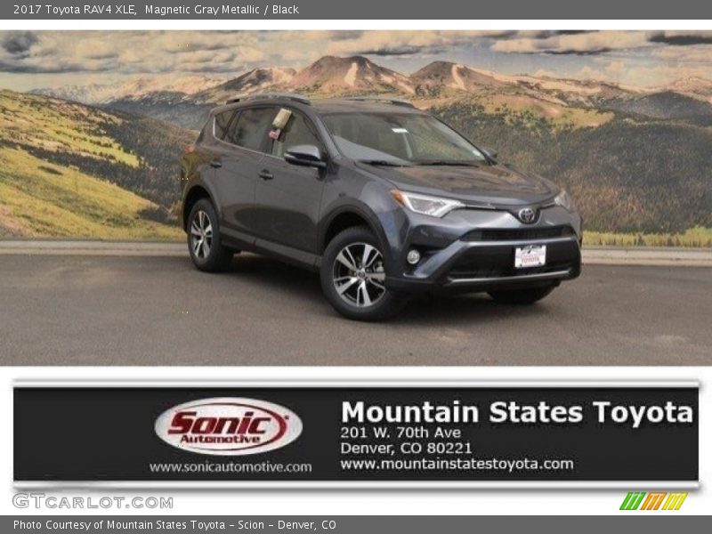 Magnetic Gray Metallic / Black 2017 Toyota RAV4 XLE