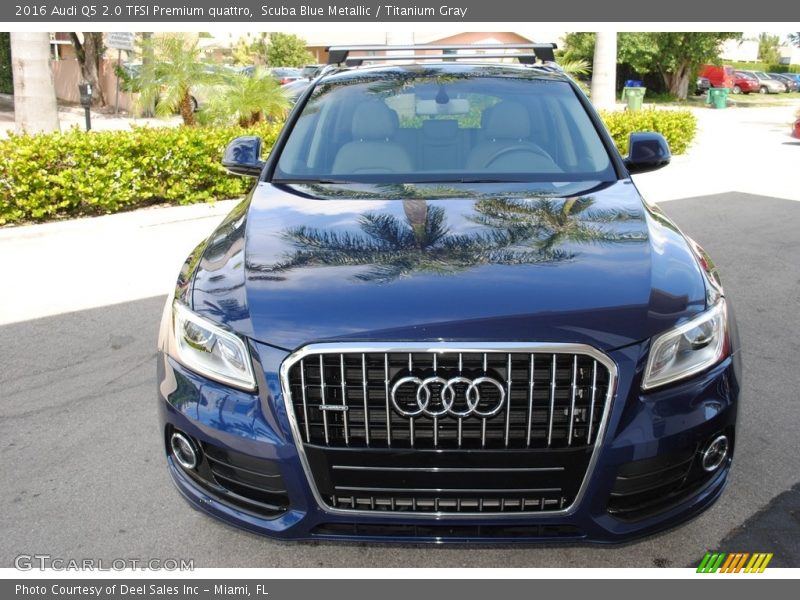Scuba Blue Metallic / Titanium Gray 2016 Audi Q5 2.0 TFSI Premium quattro