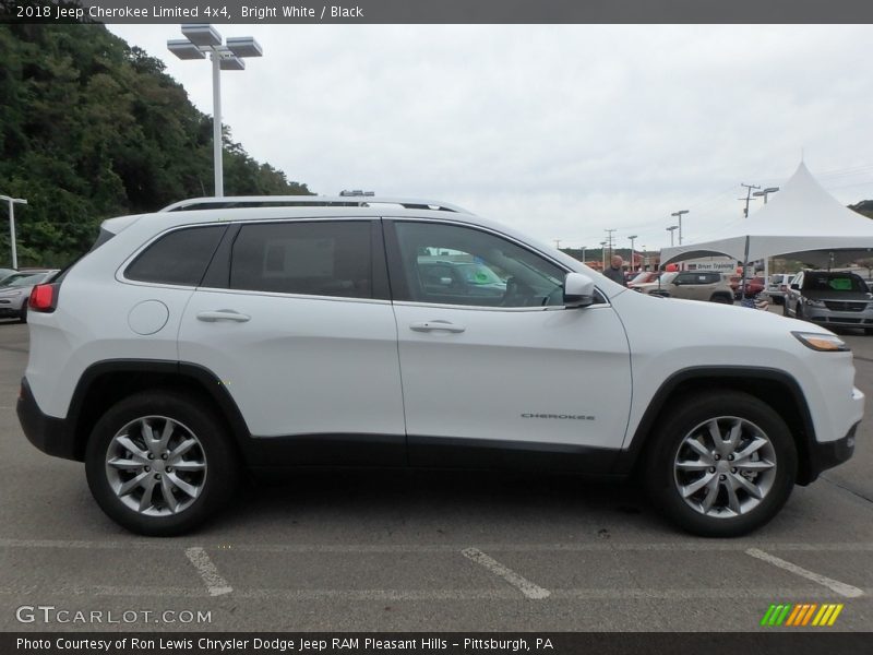 Bright White / Black 2018 Jeep Cherokee Limited 4x4