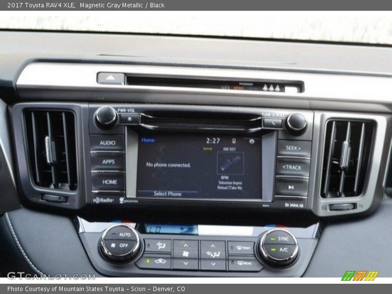 Magnetic Gray Metallic / Black 2017 Toyota RAV4 XLE
