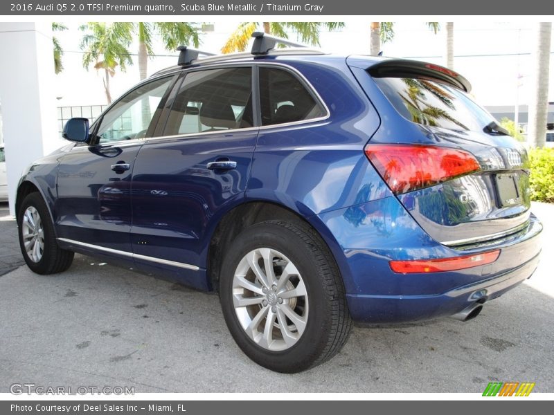 Scuba Blue Metallic / Titanium Gray 2016 Audi Q5 2.0 TFSI Premium quattro