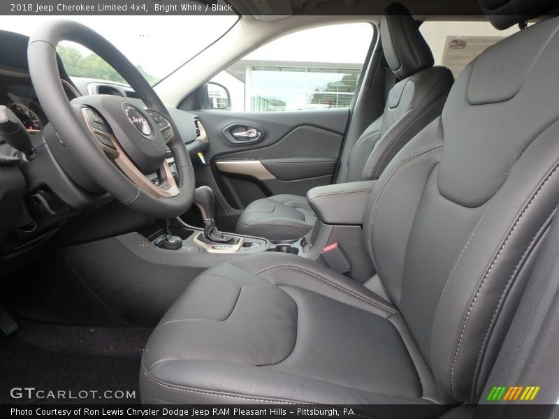 Bright White / Black 2018 Jeep Cherokee Limited 4x4