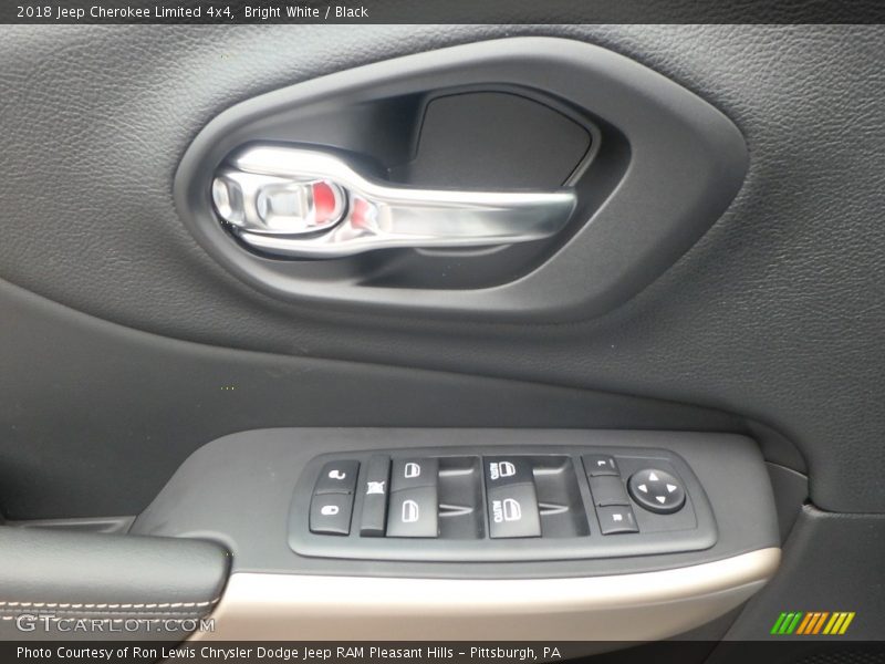 Bright White / Black 2018 Jeep Cherokee Limited 4x4