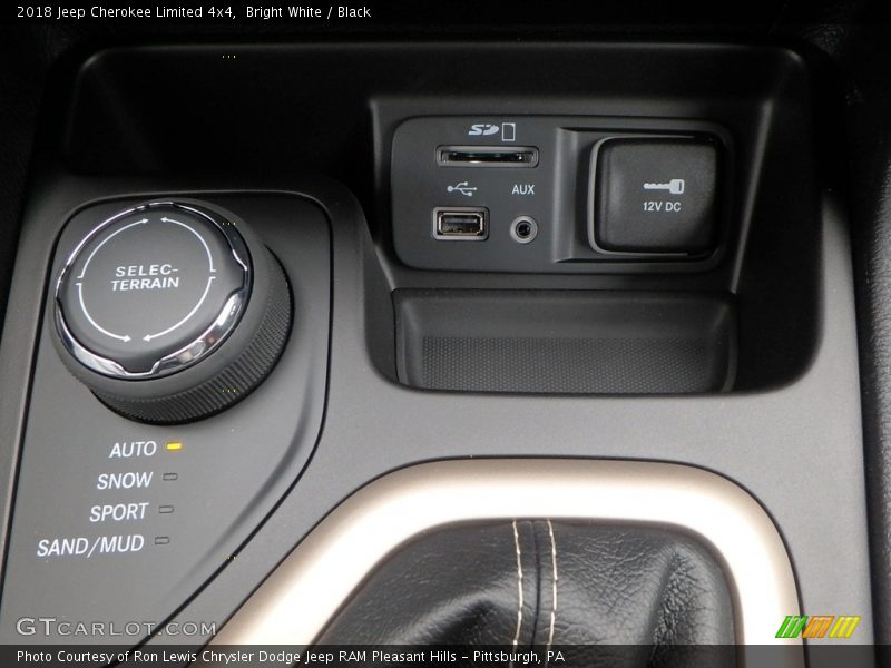 Bright White / Black 2018 Jeep Cherokee Limited 4x4