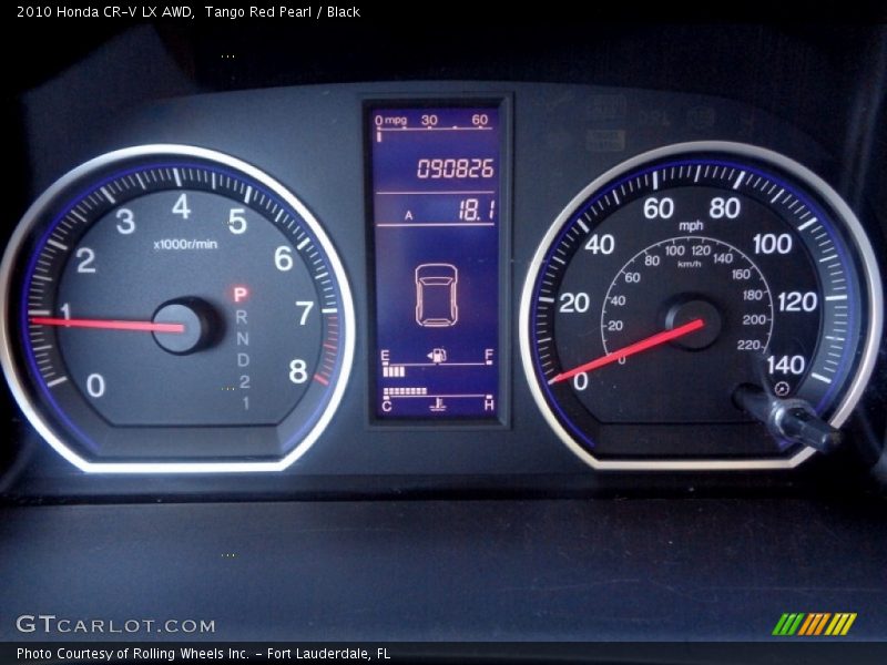 Tango Red Pearl / Black 2010 Honda CR-V LX AWD