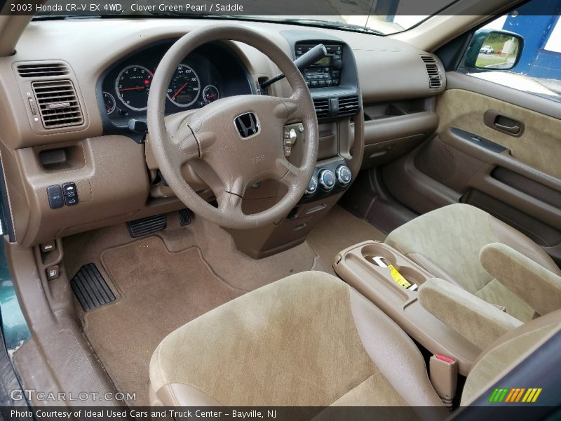 Clover Green Pearl / Saddle 2003 Honda CR-V EX 4WD