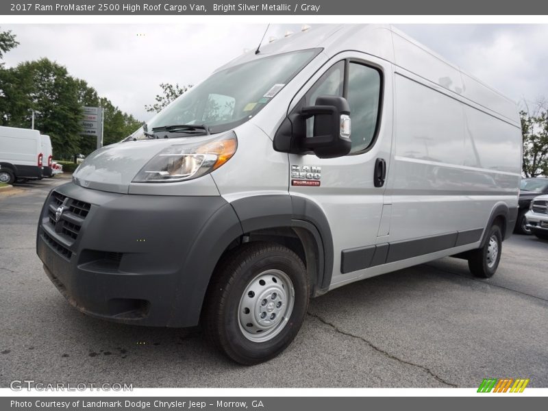 Bright Silver Metallic / Gray 2017 Ram ProMaster 2500 High Roof Cargo Van