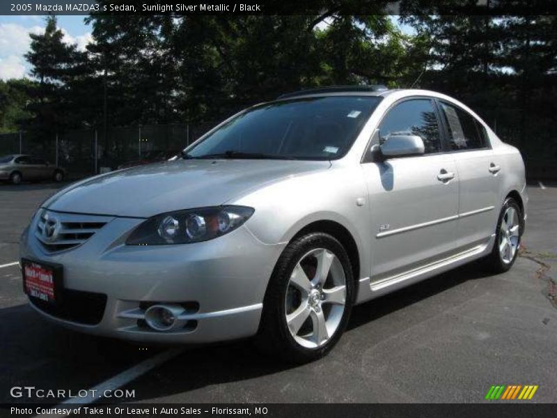 Sunlight Silver Metallic / Black 2005 Mazda MAZDA3 s Sedan