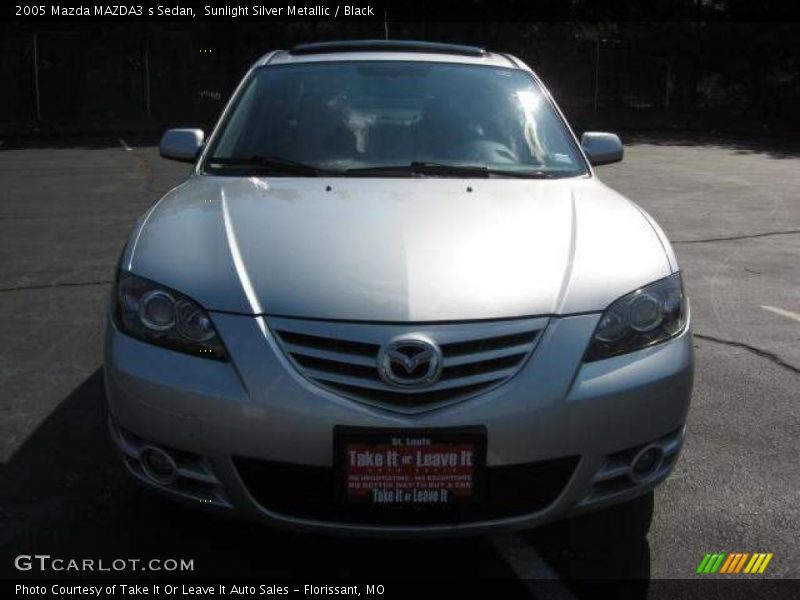 Sunlight Silver Metallic / Black 2005 Mazda MAZDA3 s Sedan