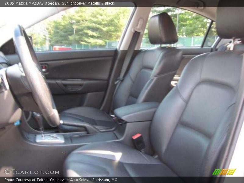 Sunlight Silver Metallic / Black 2005 Mazda MAZDA3 s Sedan