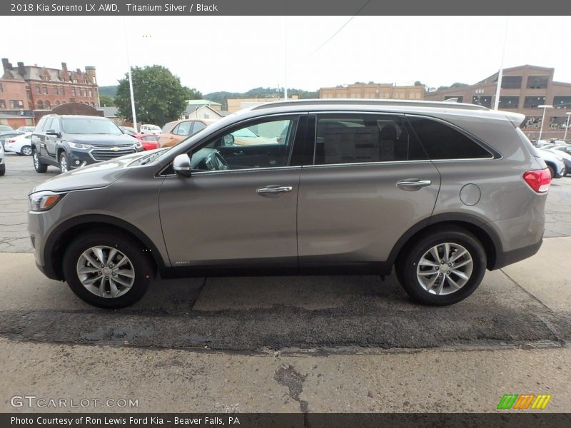 Titanium Silver / Black 2018 Kia Sorento LX AWD