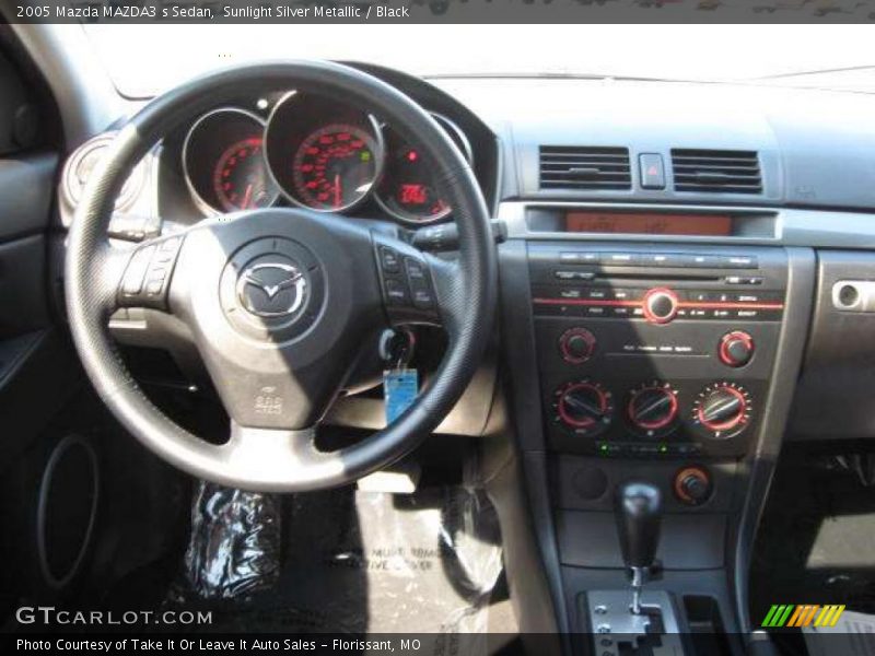 Sunlight Silver Metallic / Black 2005 Mazda MAZDA3 s Sedan