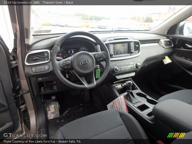 Titanium Silver / Black 2018 Kia Sorento LX AWD