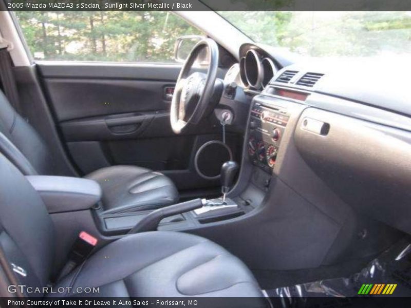 Sunlight Silver Metallic / Black 2005 Mazda MAZDA3 s Sedan