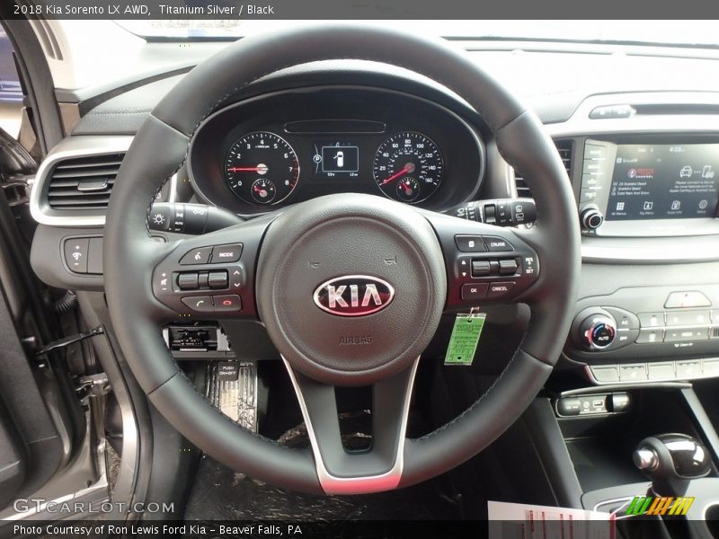 Titanium Silver / Black 2018 Kia Sorento LX AWD