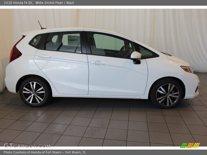 White Orchid Pearl / Black 2018 Honda Fit EX