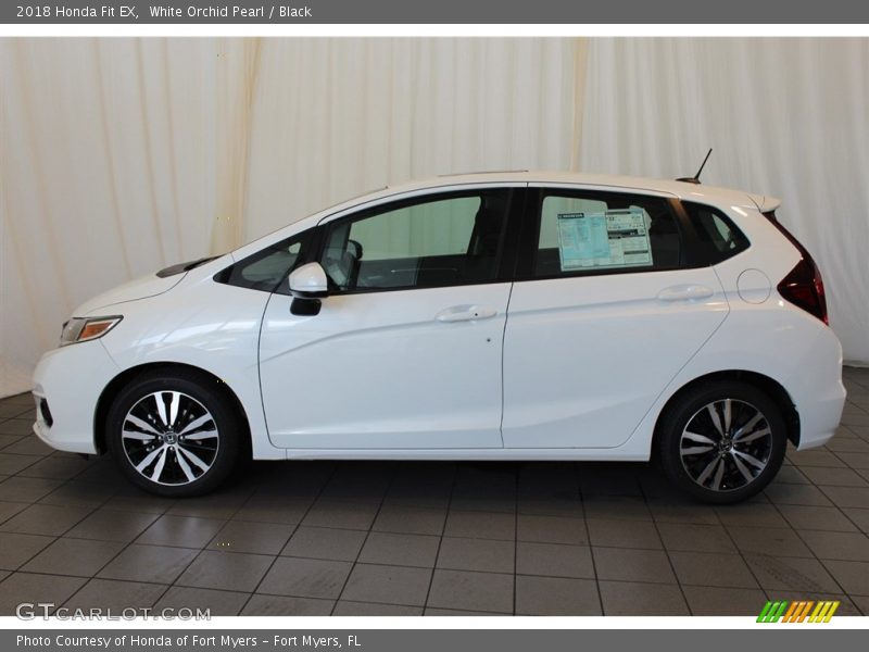 White Orchid Pearl / Black 2018 Honda Fit EX