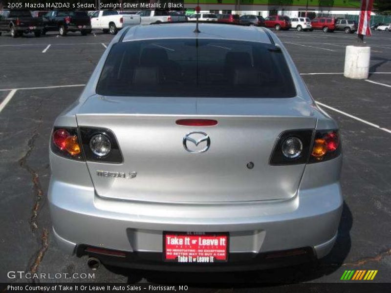 Sunlight Silver Metallic / Black 2005 Mazda MAZDA3 s Sedan
