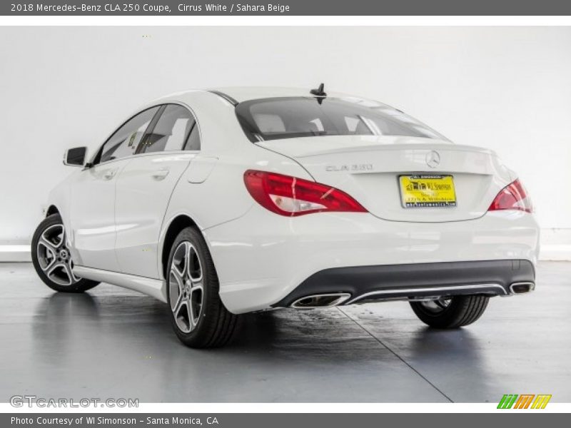 Cirrus White / Sahara Beige 2018 Mercedes-Benz CLA 250 Coupe