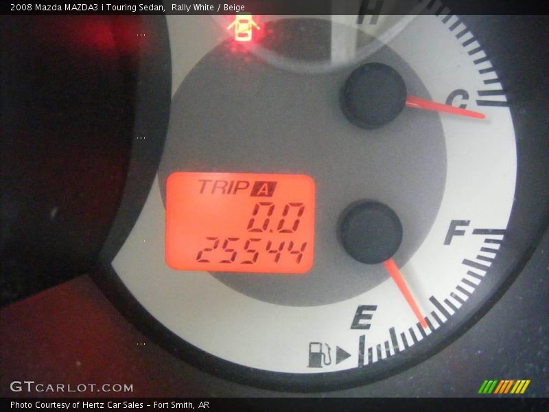 Rally White / Beige 2008 Mazda MAZDA3 i Touring Sedan
