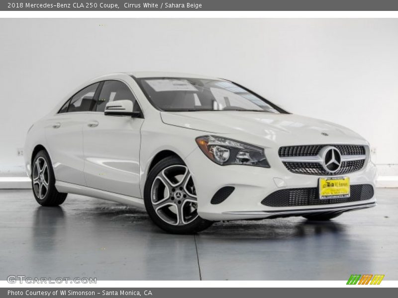 Cirrus White / Sahara Beige 2018 Mercedes-Benz CLA 250 Coupe