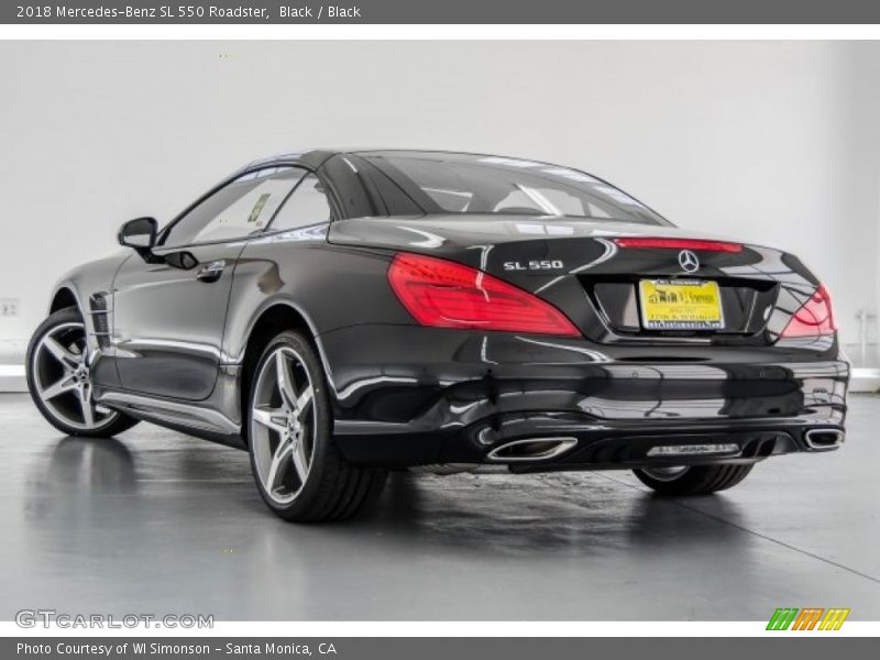 Black / Black 2018 Mercedes-Benz SL 550 Roadster