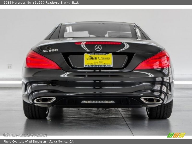 Black / Black 2018 Mercedes-Benz SL 550 Roadster