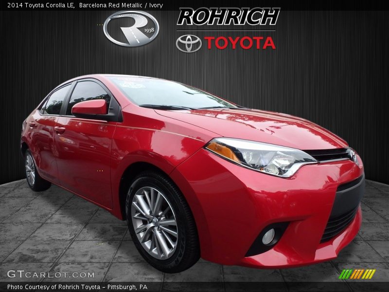 Barcelona Red Metallic / Ivory 2014 Toyota Corolla LE