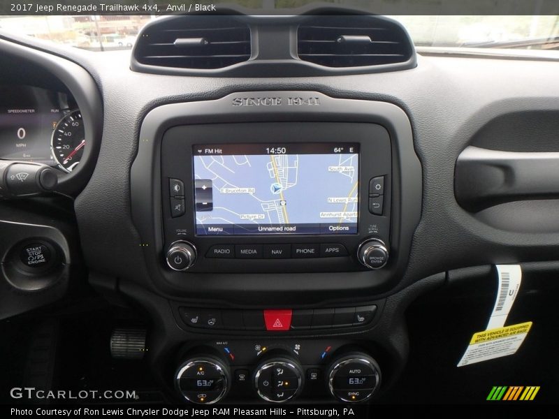 Anvil / Black 2017 Jeep Renegade Trailhawk 4x4