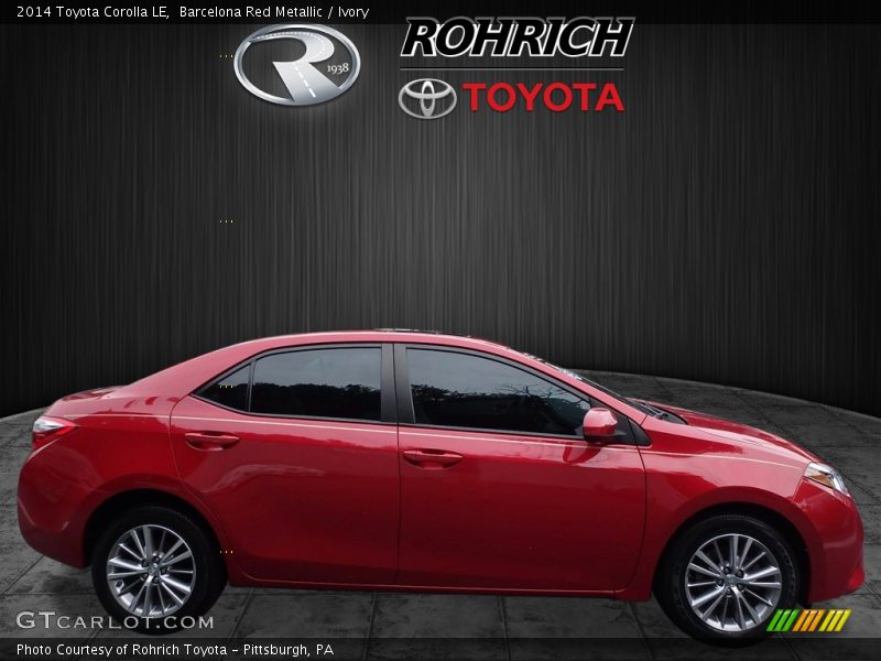 Barcelona Red Metallic / Ivory 2014 Toyota Corolla LE