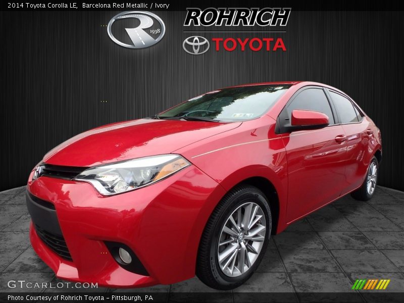 Barcelona Red Metallic / Ivory 2014 Toyota Corolla LE