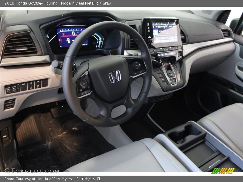 Modern Steel Metallic / Gray 2018 Honda Odyssey Touring