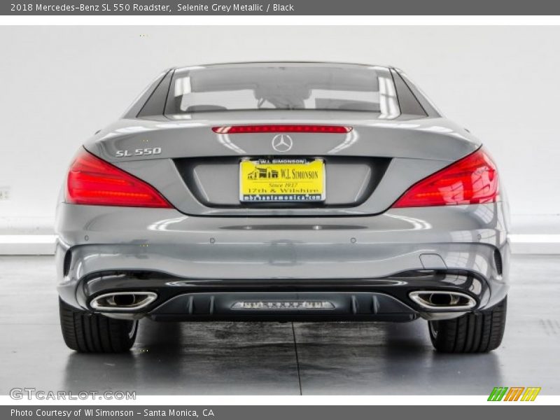 Selenite Grey Metallic / Black 2018 Mercedes-Benz SL 550 Roadster