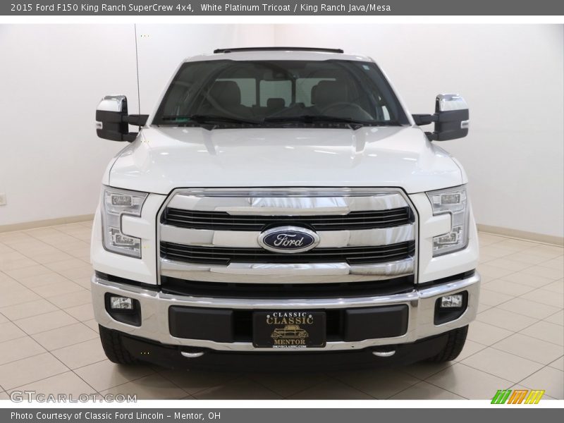 White Platinum Tricoat / King Ranch Java/Mesa 2015 Ford F150 King Ranch SuperCrew 4x4