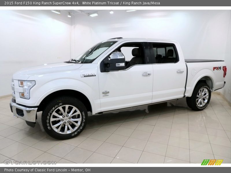 White Platinum Tricoat / King Ranch Java/Mesa 2015 Ford F150 King Ranch SuperCrew 4x4