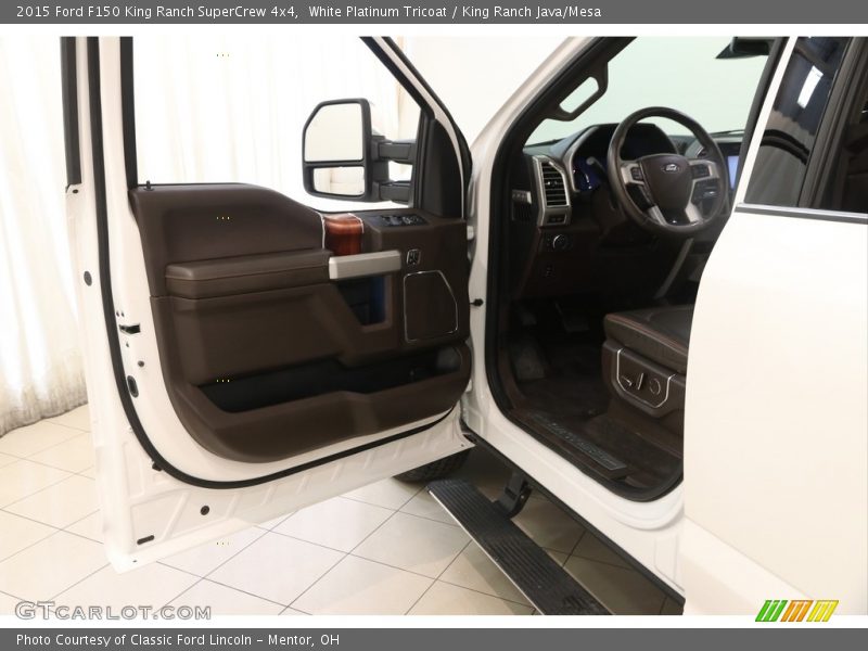 White Platinum Tricoat / King Ranch Java/Mesa 2015 Ford F150 King Ranch SuperCrew 4x4