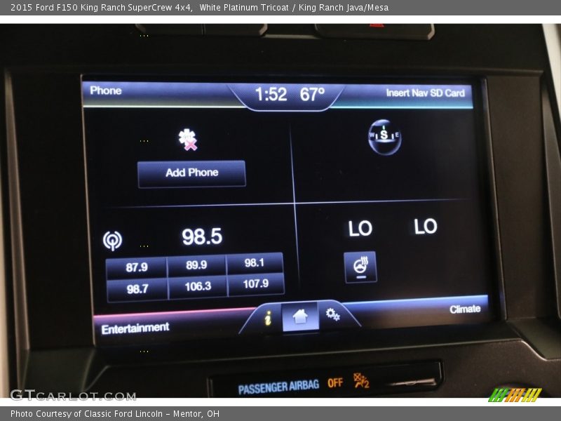 White Platinum Tricoat / King Ranch Java/Mesa 2015 Ford F150 King Ranch SuperCrew 4x4