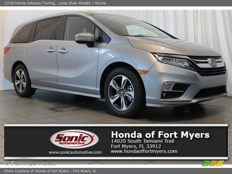 Lunar Silver Metallic / Mocha 2018 Honda Odyssey Touring