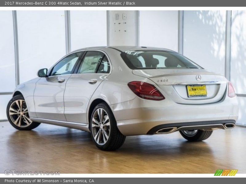 Iridium Silver Metallic / Black 2017 Mercedes-Benz C 300 4Matic Sedan