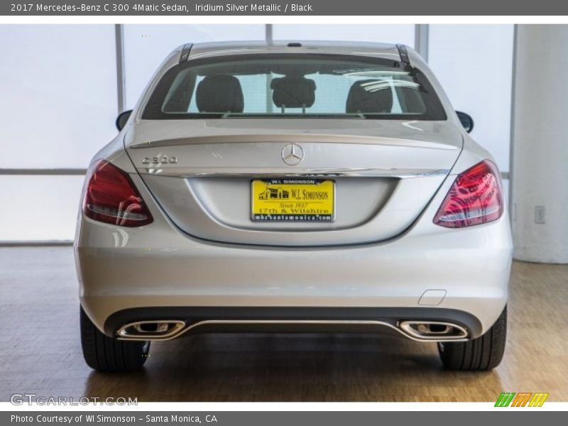Iridium Silver Metallic / Black 2017 Mercedes-Benz C 300 4Matic Sedan