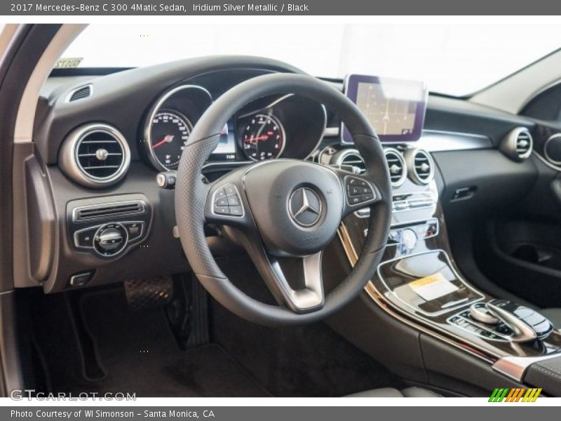 Iridium Silver Metallic / Black 2017 Mercedes-Benz C 300 4Matic Sedan
