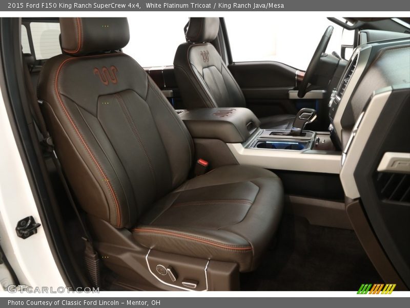 White Platinum Tricoat / King Ranch Java/Mesa 2015 Ford F150 King Ranch SuperCrew 4x4