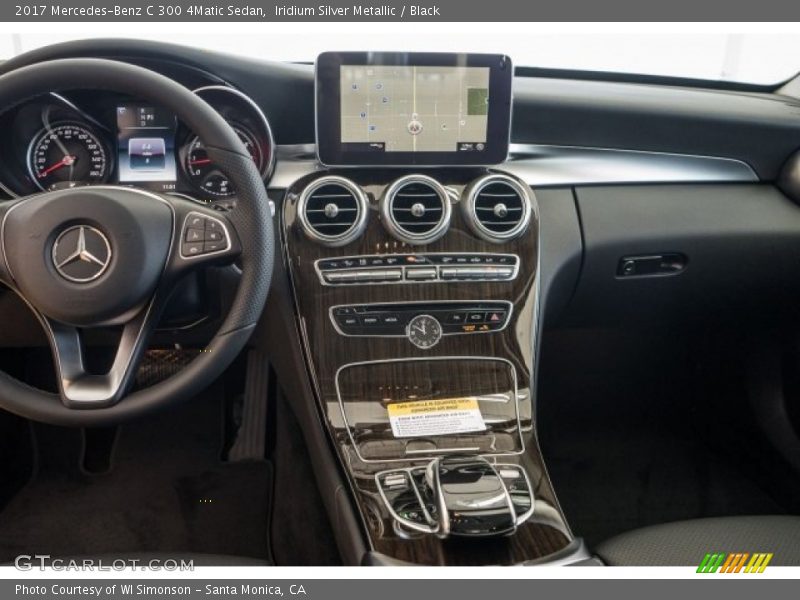 Iridium Silver Metallic / Black 2017 Mercedes-Benz C 300 4Matic Sedan