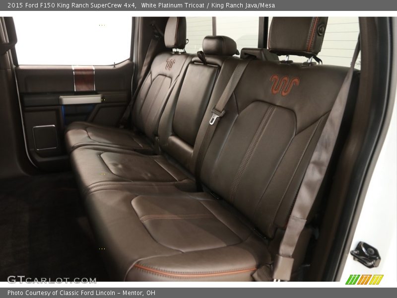 White Platinum Tricoat / King Ranch Java/Mesa 2015 Ford F150 King Ranch SuperCrew 4x4