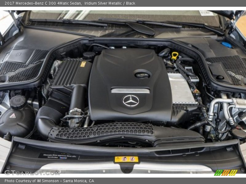 Iridium Silver Metallic / Black 2017 Mercedes-Benz C 300 4Matic Sedan