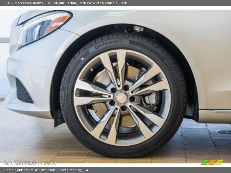 Iridium Silver Metallic / Black 2017 Mercedes-Benz C 300 4Matic Sedan