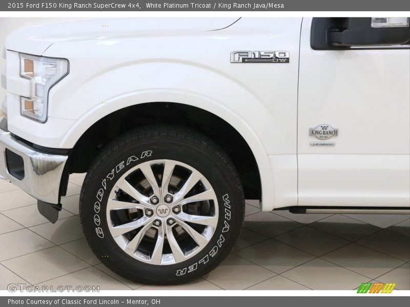 White Platinum Tricoat / King Ranch Java/Mesa 2015 Ford F150 King Ranch SuperCrew 4x4