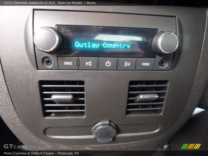 Silver Ice Metallic / Ebony 2012 Chevrolet Avalanche LS 4x4