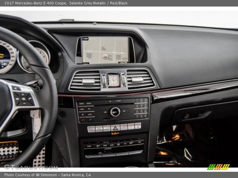 Selenite Grey Metallic / Red/Black 2017 Mercedes-Benz E 400 Coupe