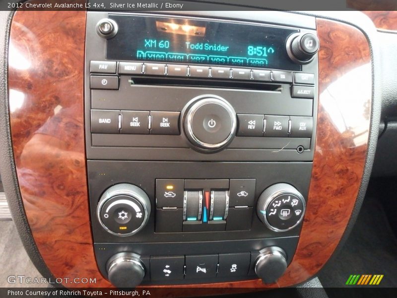 Silver Ice Metallic / Ebony 2012 Chevrolet Avalanche LS 4x4